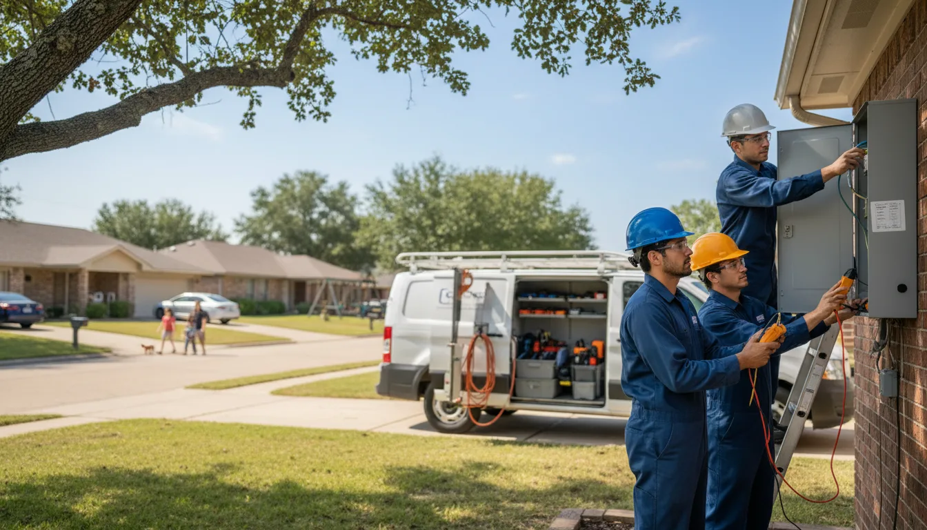 Certified electrician providing emergency electrical services in Spangler, PA